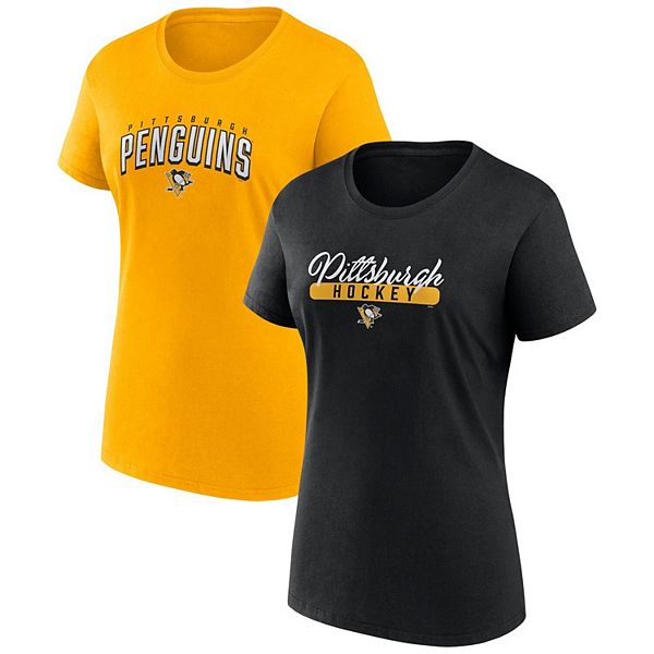 Женская футболка-сет Pittsburgh Penguins, черный/золотой, Fanatics Branded Unbranded
Женская футболка-сет Pittsburgh Penguins, черный/золотой, Fanatics Branded Unbranded
