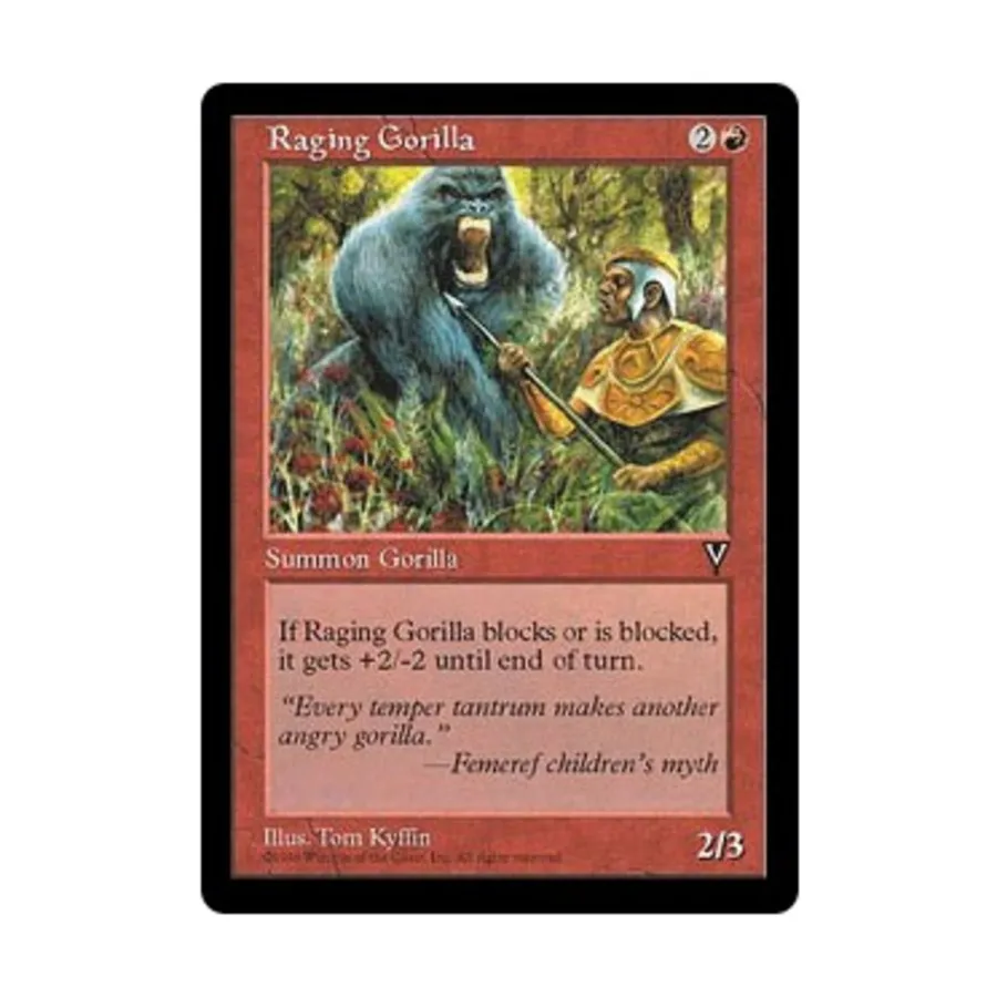 CCG Бешеная горилла (клавиша C), MTG - Visions
CCG Бешеная горилла (клавиша C), MTG - Visions