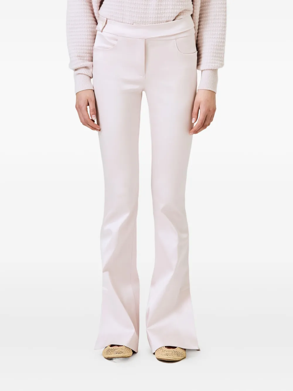 Расклешенные брюки из смесового шелка SA SU PHI, розовый
Расклешенные брюки из смесового шелка SA SU PHI, розовый