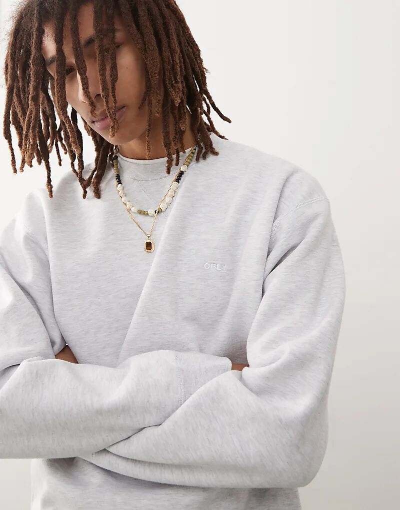 Толстовка icon eyes серого цвета Obey
Толстовка icon eyes серого цвета Obey