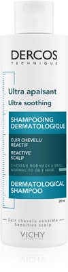 Ультрауспокаивающий шампунь Dercos для нормальных, жирных волос и чувствительной кожи головы Vichy, 200 мл
Ультрауспокаивающий шампунь Dercos для нормальных, жирных волос и чувствительной кожи головы Vichy, 200 мл