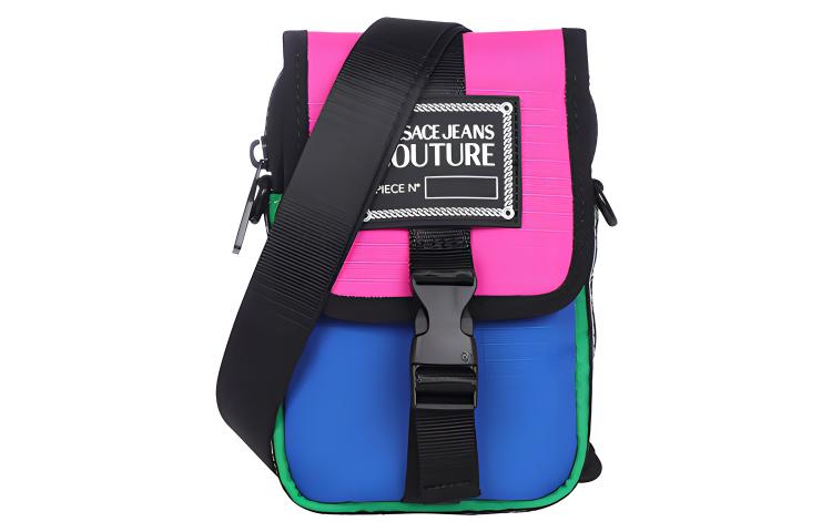 VERSACE JEANS COUTURE Нейлоновая наплечная сумка кроссбод мини мужская розовая синяя разноцветная 
VERSACE JEANS COUTURE Нейлоновая наплечная сумка кроссбод мини мужская розовая синяя разноцветная