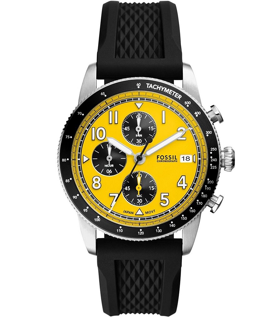 Мужские часы Fossil Sport Tourer с хронографом, черный силиконовый ремешок, черный
Мужские часы Fossil Sport Tourer с хронографом, черный силиконовый ремешок, черный