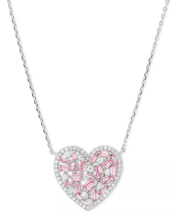 Ожерелье с подвеской в виде сердца с розовыми и белыми кубическими цирконами, стерлинговое серебро, 18 дюймов + удлинитель 2 дюйма Macy'S, pink
Ожерелье с подвеской в виде сердца с розовыми и белыми кубическими цирконами, стерлинговое серебро, 18 дюймов + удлинитель 2 дюйма Macy'S, pink