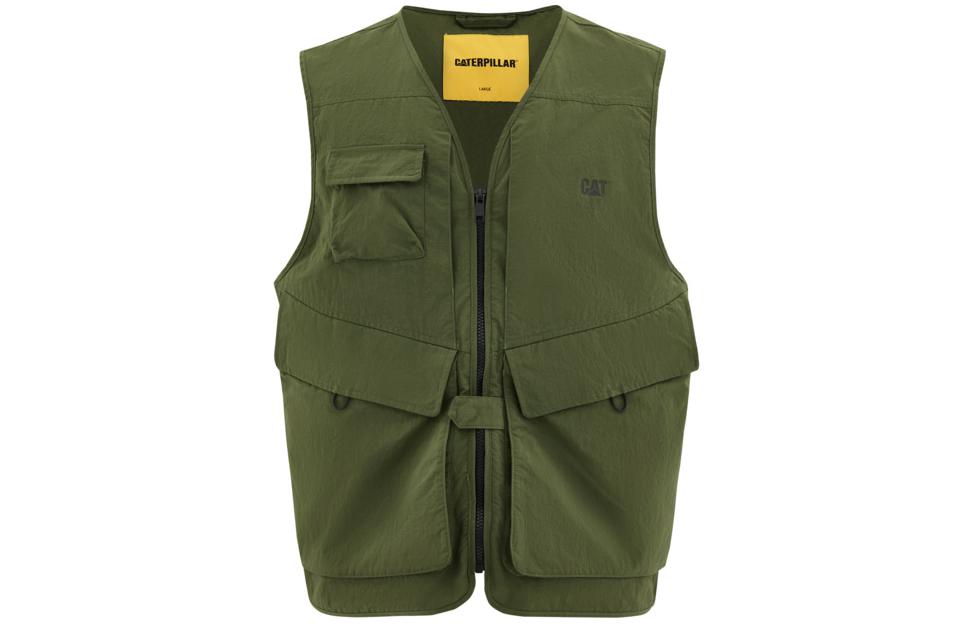 CAT Мужской жилет зеленого цвета с воротником-стойкой, рабочая одежда средней жесткости
CAT Мужской жилет зеленого цвета с воротником-стойкой, рабочая одежда средней жесткости