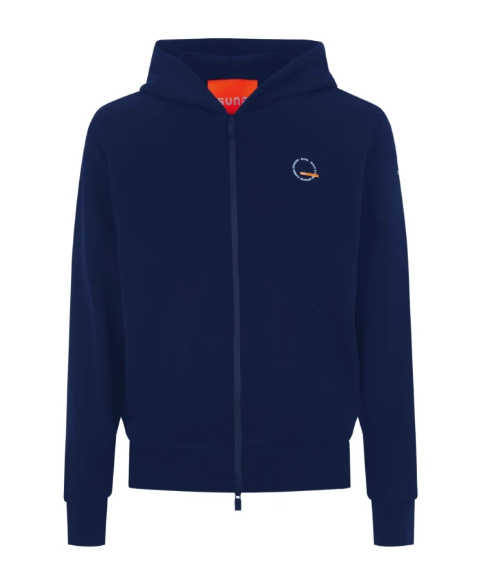 Толстовка с капюшоном на молнии, хлопковая ткань. Suns, синий
Толстовка с капюшоном на молнии, хлопковая ткань. Suns, синий