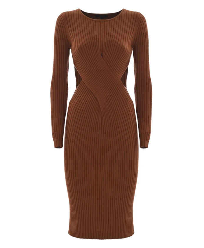 Платье-Футляр крупной вязки Kocca, коричневый
Платье-Футляр крупной вязки Kocca, коричневый