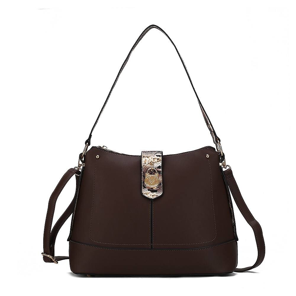 Коллекция MKF Сумка-хобо из веганской кожи Ezra с тиснением змеи от Mia K MKF Collection, коричневый
Коллекция MKF Сумка-хобо из веганской кожи Ezra с тиснением змеи от Mia K MKF Collection, коричневый