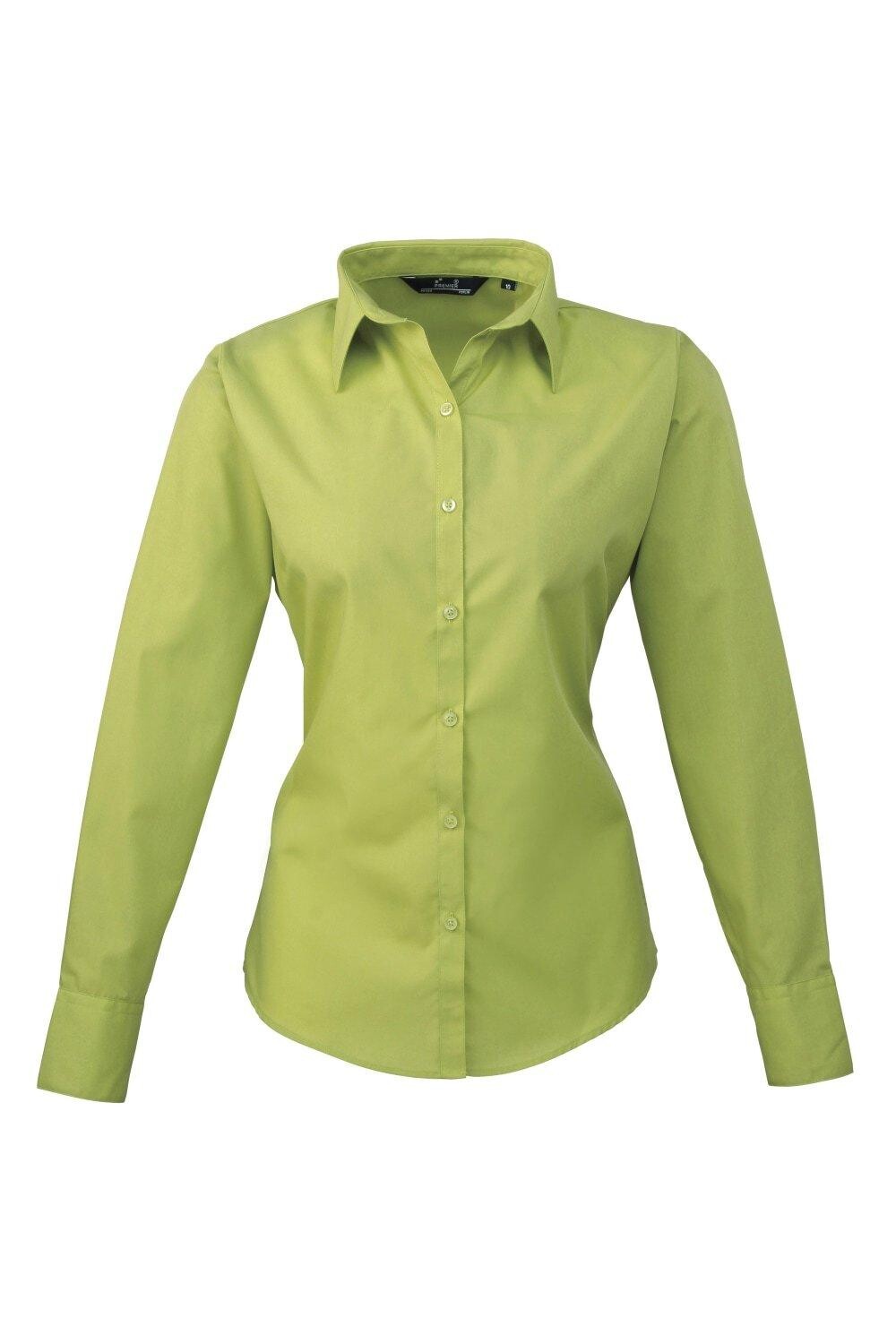 Поплиновая блузка с длинным рукавом. Простая рабочая рубашка. Premier, зеленый
Поплиновая блузка с длинным рукавом. Простая рабочая рубашка. Premier, зеленый