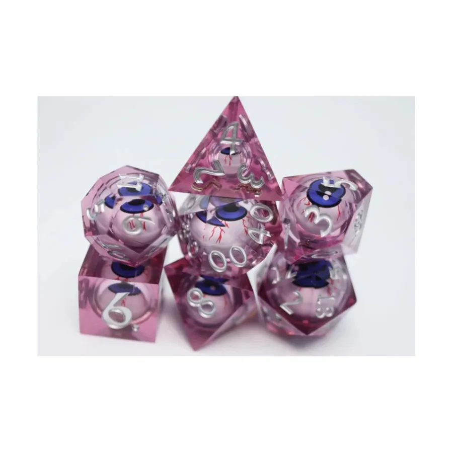 Полигональный набор Sharp Edge Moving Eye — Bloodshot (7), Dice Sets - Sharp Edge & Assorted (Foam Brain Games)
Полигональный набор Sharp Edge Moving Eye — Bloodshot (7), Dice Sets - Sharp Edge & Assorted (Foam Brain Games)