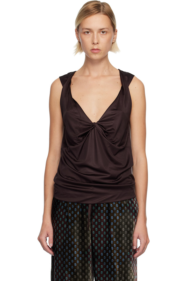 Скрученная майка Dries Van Noten, Burgundy
Скрученная майка Dries Van Noten, Burgundy