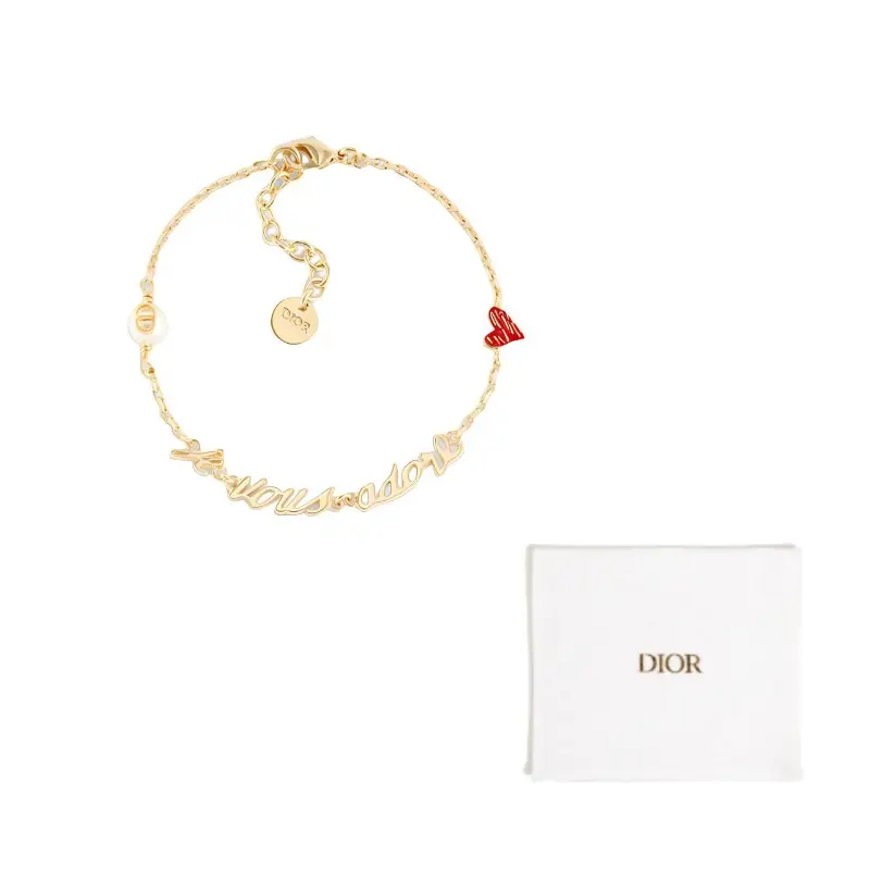 DIOR Золотой металлический браслет для женщин
DIOR Золотой металлический браслет для женщин