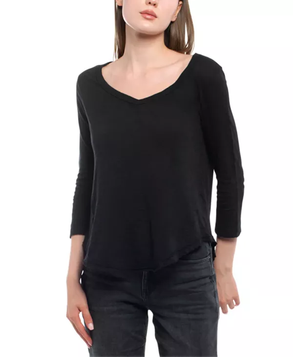 Футболка с рукавами 3/4 и необработанным краем Wilt Clothing, черный
Футболка с рукавами 3/4 и необработанным краем Wilt Clothing, черный