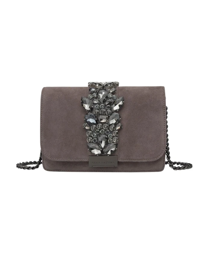 Клатч со стразами Alma En Pena, серый
Клатч со стразами Alma En Pena, серый
