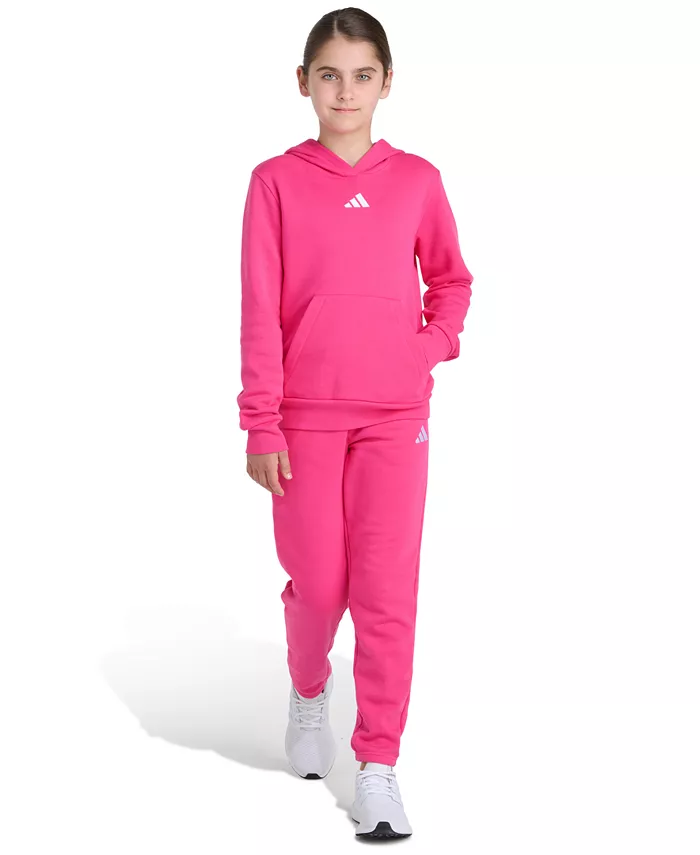 Большие девочки 8-16 двухсоставной комплект с длинным рукавом флисовая худи с маленьким логотипом и джоггеры Adidas, розовый
Большие девочки 8-16 двухсоставной комплект с длинным рукавом флисовая худи с маленьким логотипом и джоггеры Adidas, розовый