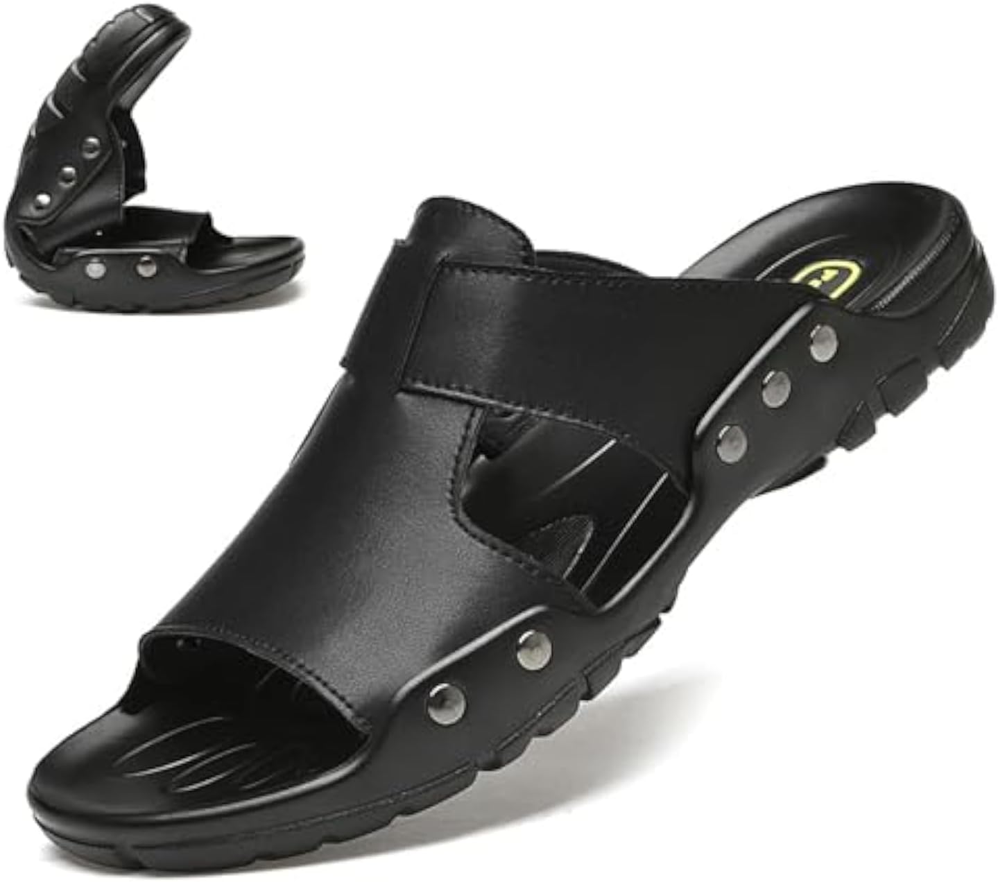 Мужские сандалии из натуральной кожи с заклепками, без застежки, плоская подошва, классические, ретро, с открытым носком, мягкая подошва, летние повседневные и нарядные сандалии Hdfdb, черный
Мужские сандалии из натуральной кожи с заклепками, без застежки, плоская подошва, классические, ретро, с открытым носком, мягкая подошва, летние повседневные и нарядные сандалии Hdfdb, черный