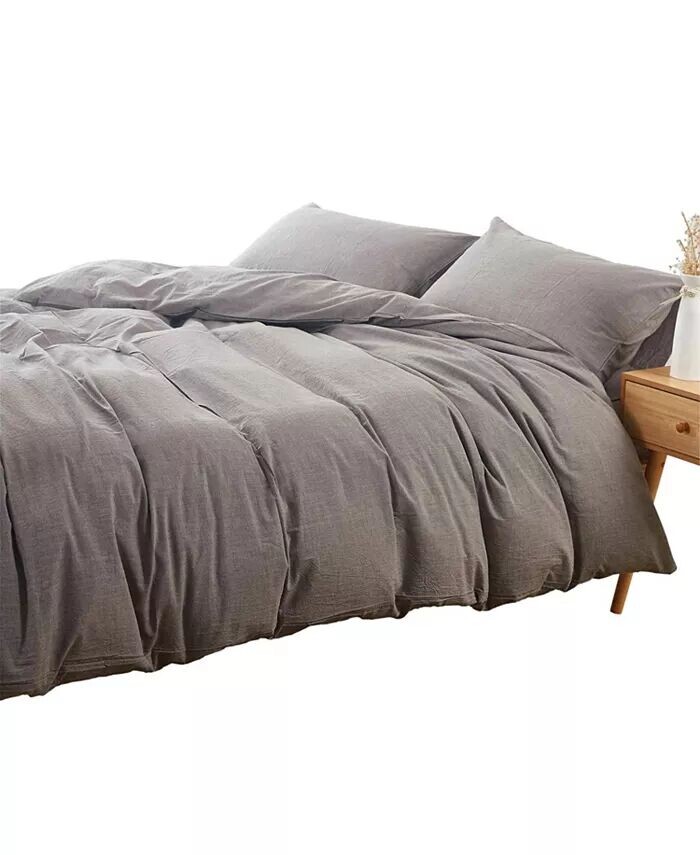 Комплект из 3-х хлопковых пододеяльников King MarCielo, серый
Комплект из 3-х хлопковых пододеяльников King MarCielo, серый