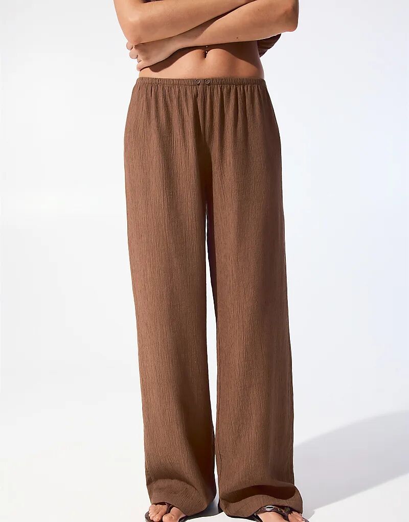 Пижамные брюки Pull&Bear в деревенском стиле коричневого цвета
Пижамные брюки Pull&Bear в деревенском стиле коричневого цвета