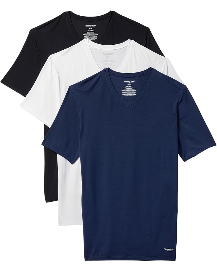 Рубашка Tommy John Second Skin Modal V-neck Stay Tucked Undershirt 3-pack, цвет Black/White/Dress Blues
Рубашка Tommy John Second Skin Modal V-neck Stay Tucked Undershirt 3-pack, цвет Black/White/Dress Blues