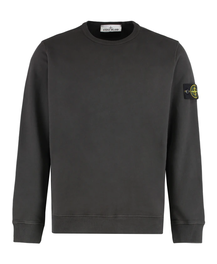 Хлопковая толстовка с круглым вырезом Stone Island, серый
Хлопковая толстовка с круглым вырезом Stone Island, серый