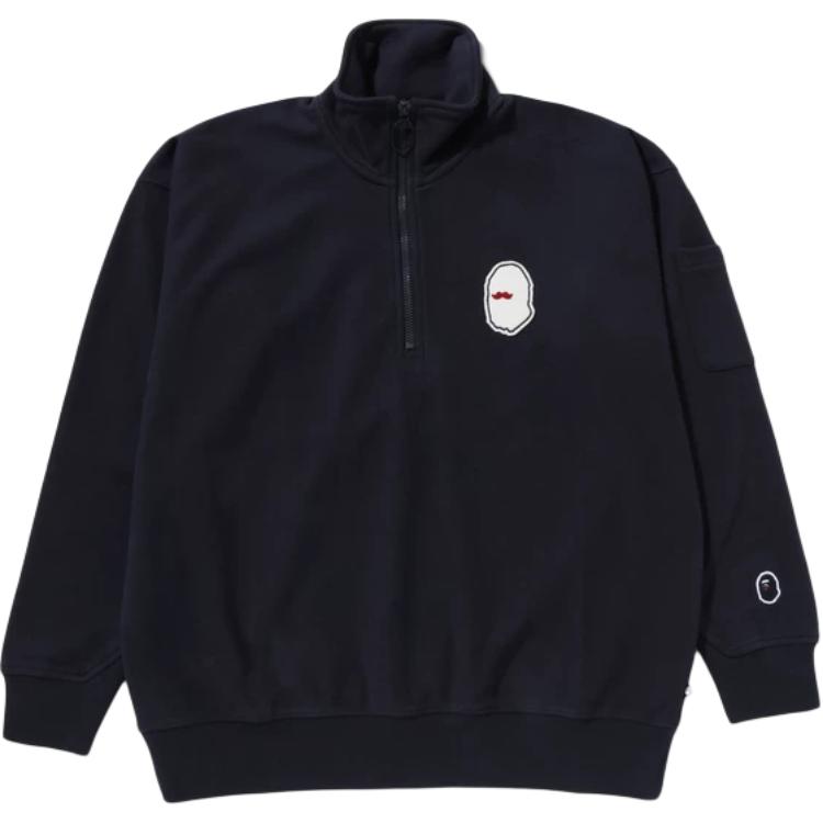 Бейп полузип худи свитшот A BATHING APE, темно-синий
Бейп полузип худи свитшот A BATHING APE, темно-синий