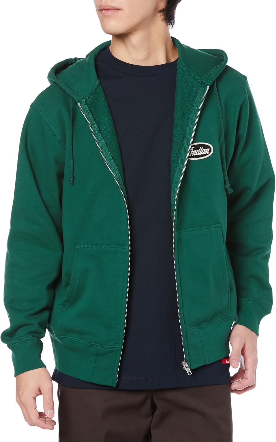 Индийская толстовка с капюшоном, на молнии, с вышитой цепочкой с логотипом Indian, зеленый
Индийская толстовка с капюшоном, на молнии, с вышитой цепочкой с логотипом Indian, зеленый
