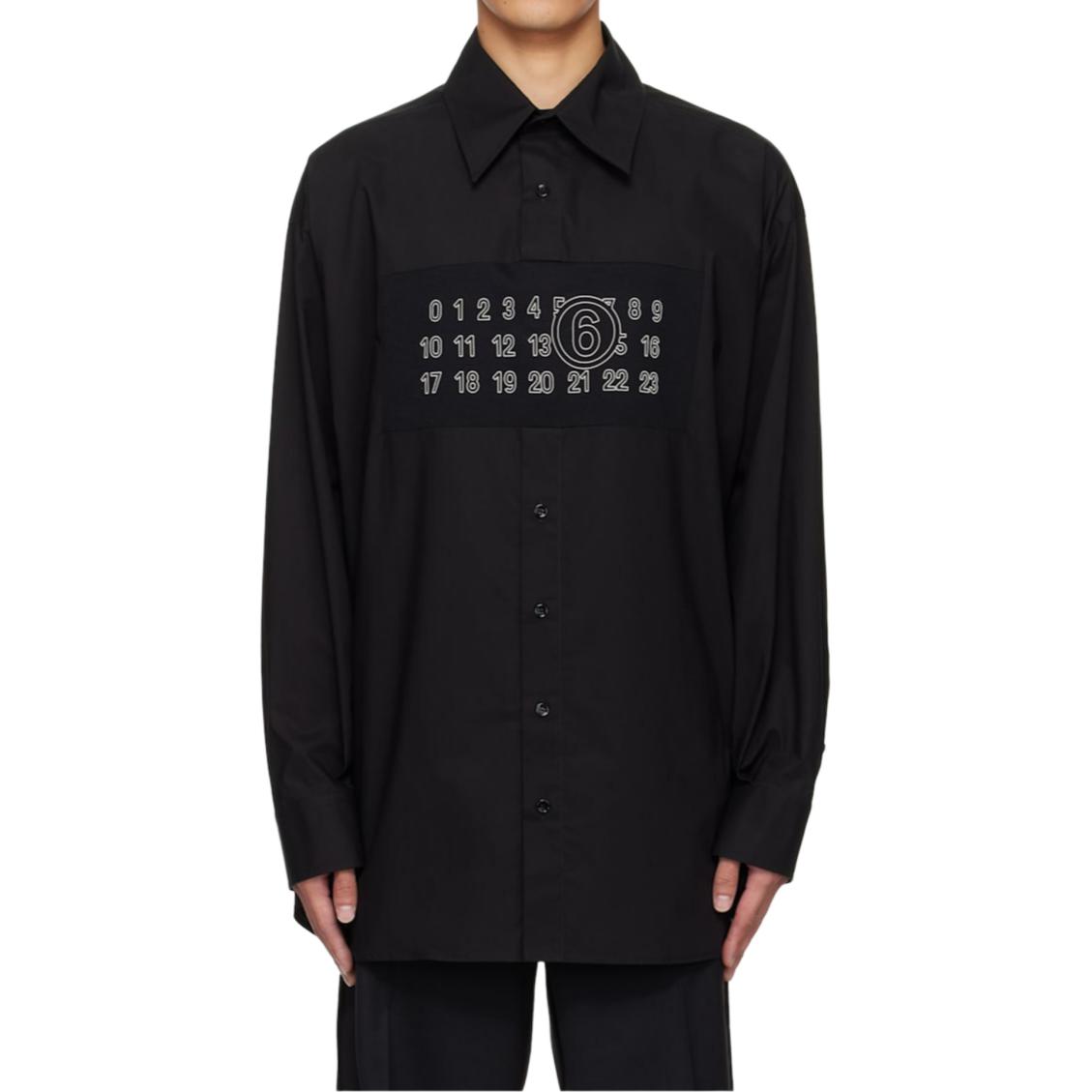 Хлопковая рубашка с номерной табличкой MM6 Maison Margiela, черный
Хлопковая рубашка с номерной табличкой MM6 Maison Margiela, черный