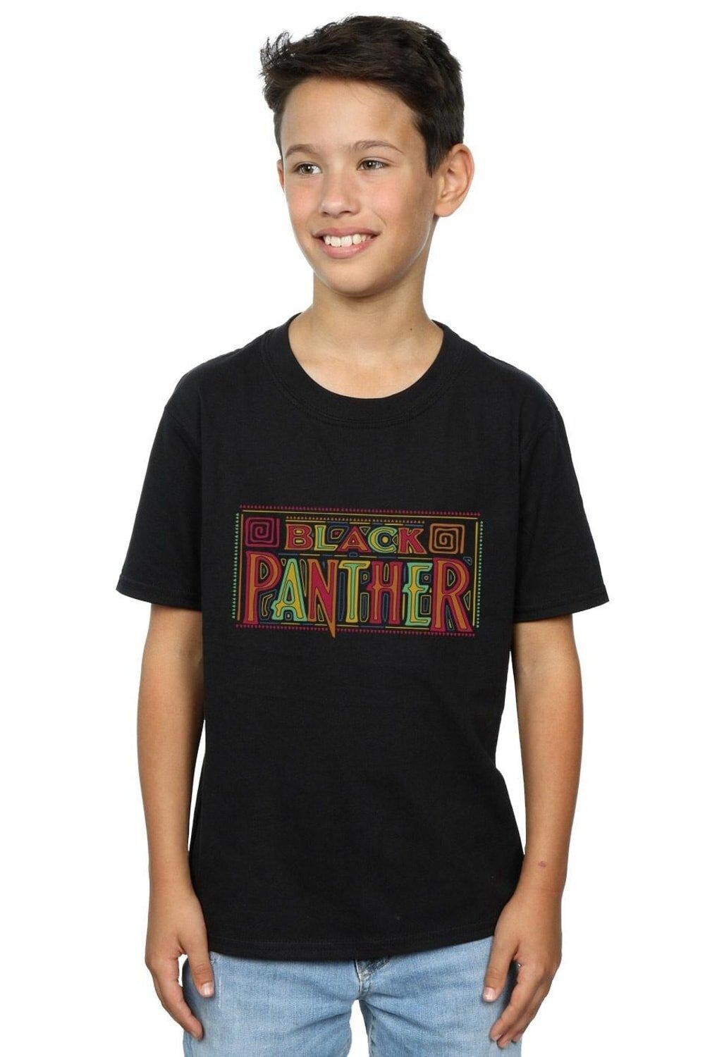 Футболка с логотипом «Черная пантера» Marvel, черный
Футболка с логотипом «Черная пантера» Marvel, черный
