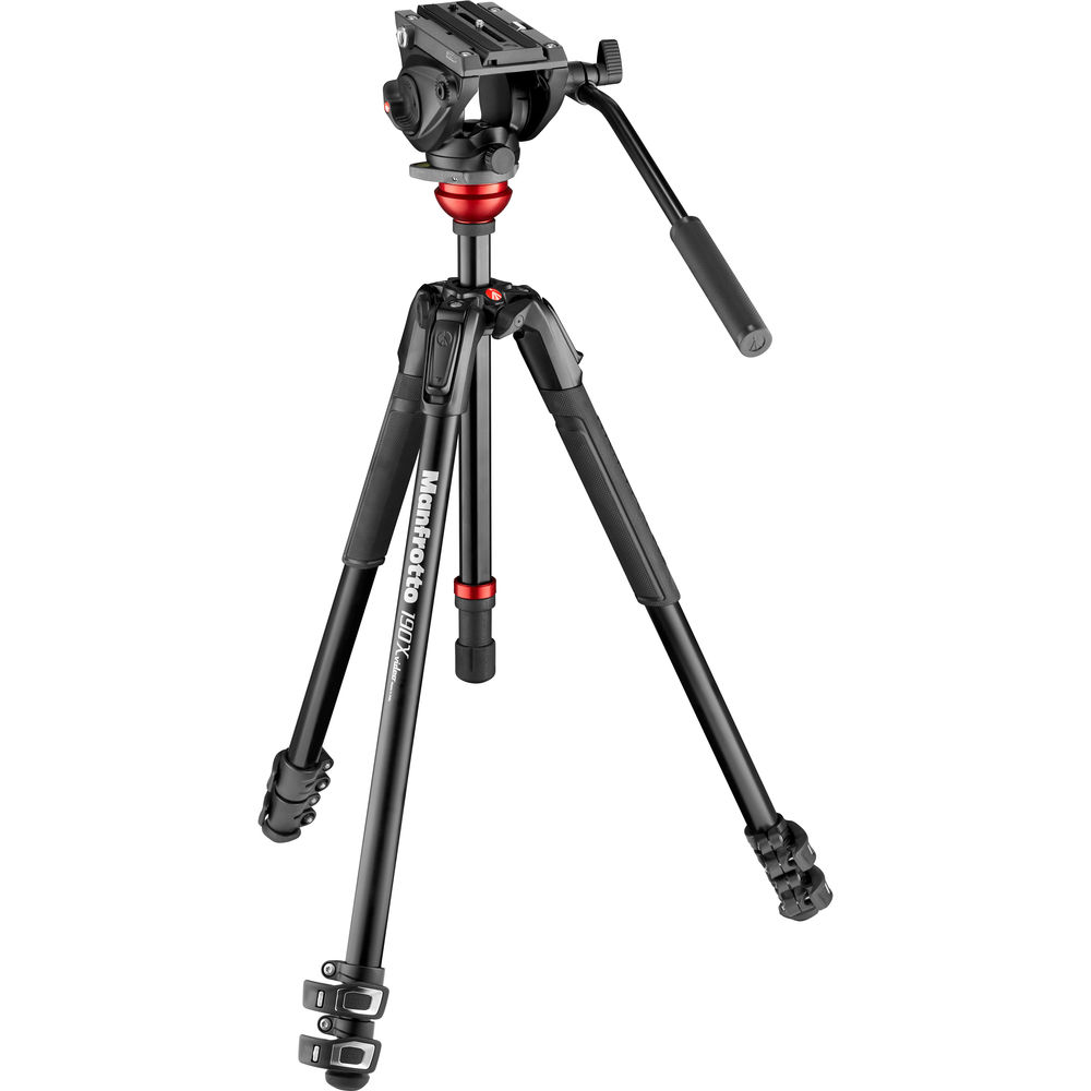 Жидкостная видеоголовка Manfrotto 500 с алюминиевым видеоштативом 190X и выравнивающей колонной
Жидкостная видеоголовка Manfrotto 500 с алюминиевым видеоштативом 190X и выравнивающей колонной