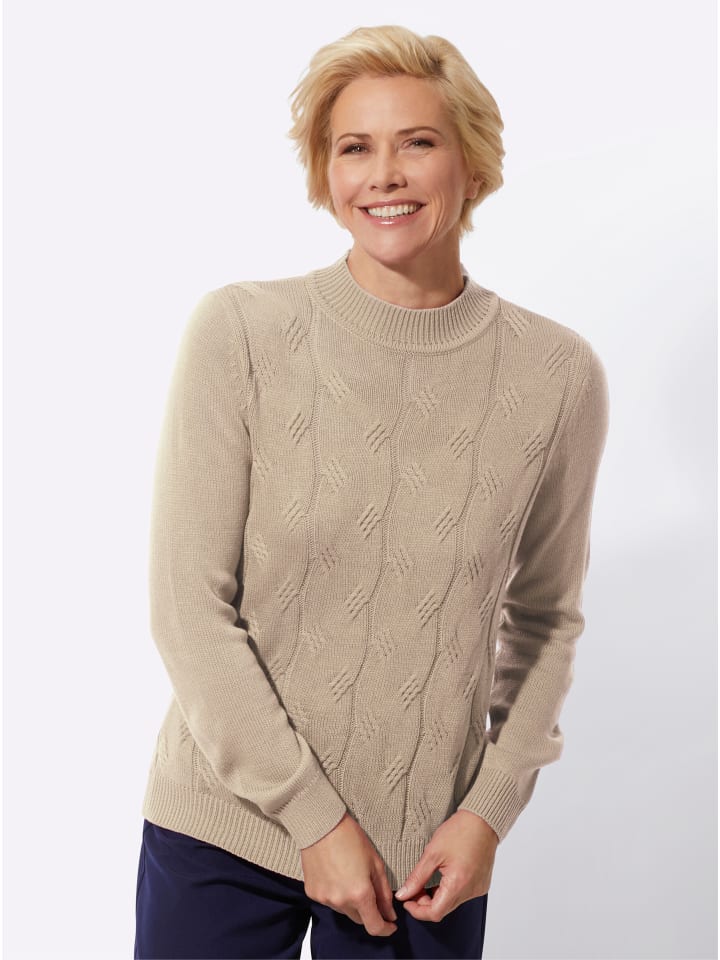 Свитер с воротником-стойкой в кунжутном цвете WITT WEIDEN
Свитер с воротником-стойкой в кунжутном цвете WITT WEIDEN