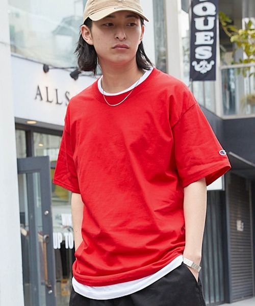 Футболка Champion, хлопковая, с нашивкой, с коротким рукавом, красная
Футболка Champion, хлопковая, с нашивкой, с коротким рукавом, красная