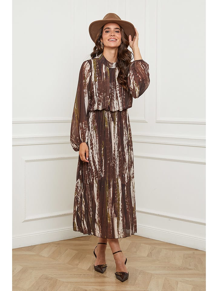 Платье коричневого/кремового цвета L'armoire de Suzette
Платье коричневого/кремового цвета L'armoire de Suzette