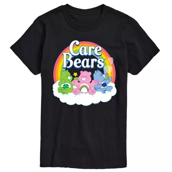 Футболка с принтом Care Bears для мужчин Licensed Character, черный 
Футболка с принтом Care Bears для мужчин Licensed Character, черный