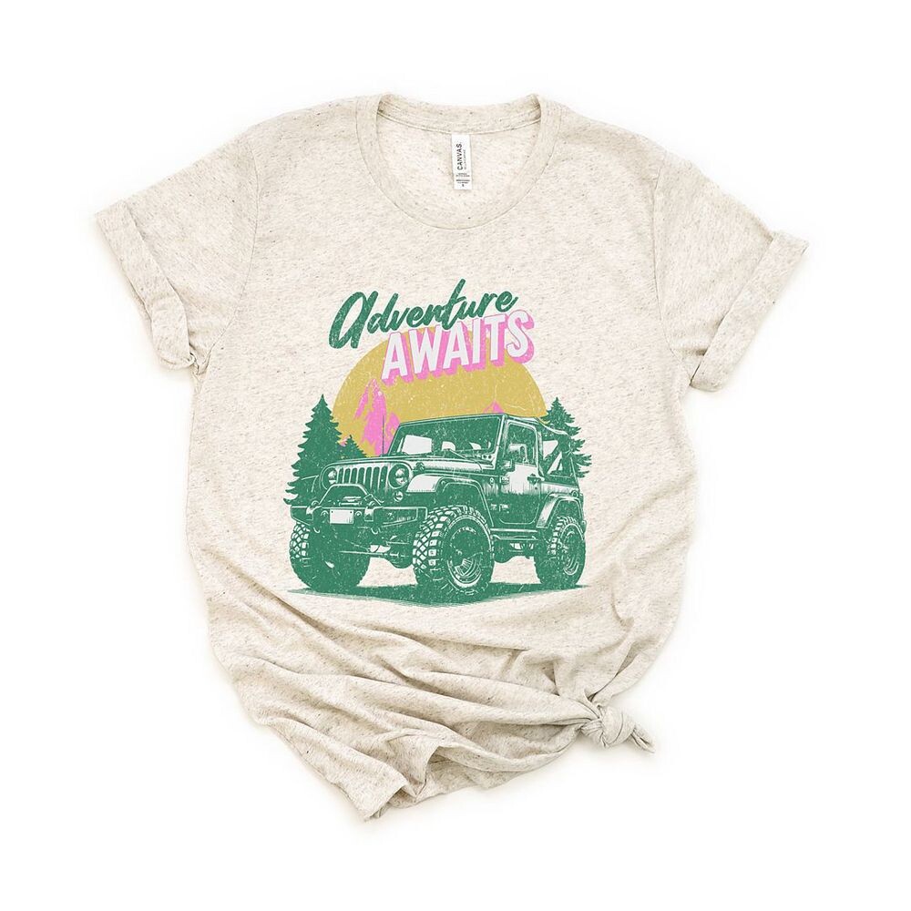 Футболка с короткими рукавами и рисунком Adventure Awaits Jeep Simply Sage Market, цвет Oatmeal
Футболка с короткими рукавами и рисунком Adventure Awaits Jeep Simply Sage Market, цвет Oatmeal