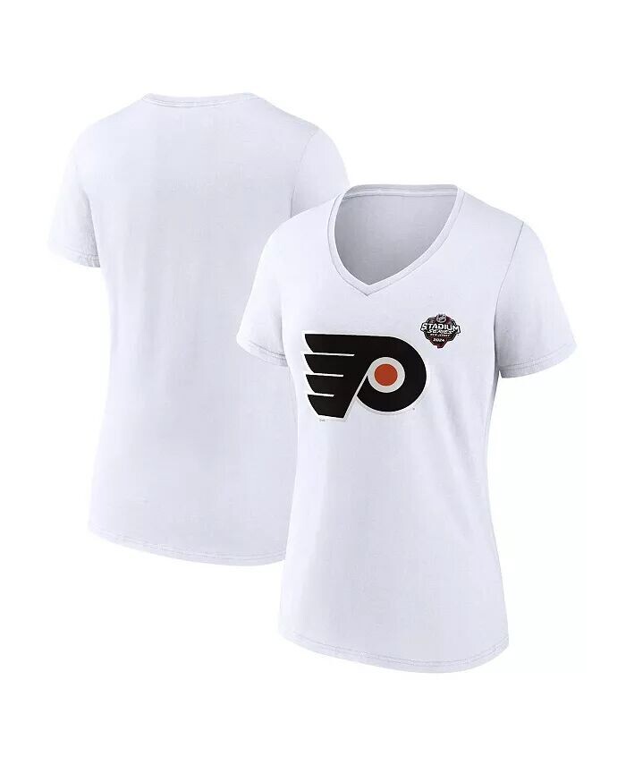 Женская белая футболка Philadelphia Flyers 2024 NHL Stadium Series с логотипом и V-образным вырезом Fanatics
Женская белая футболка Philadelphia Flyers 2024 NHL Stadium Series с логотипом и V-образным вырезом Fanatics