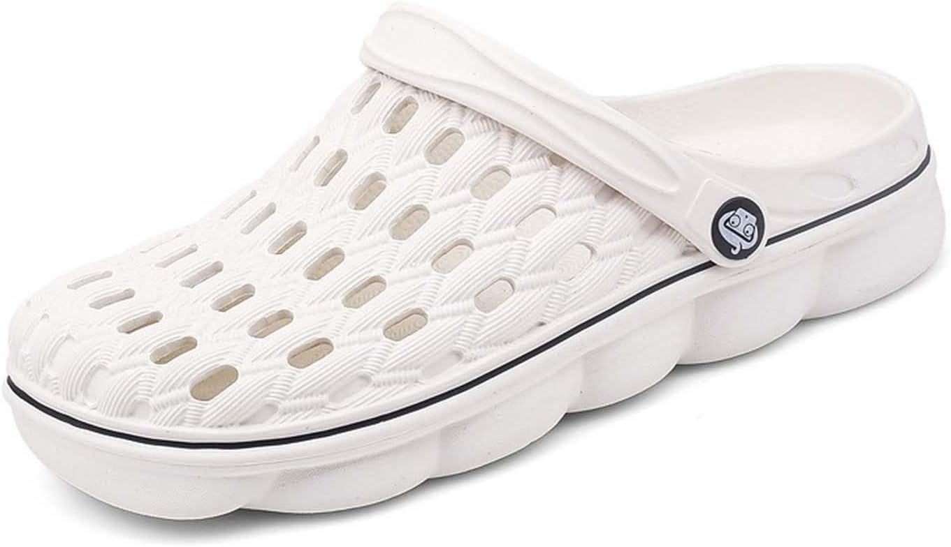 Мужские легкие шлепанцы Eliogn Mules, удобные садовые клоги, противоскользящие пляжные туфли для мужчин, водные туфли, домашние и тапочки, белый
Мужские легкие шлепанцы Eliogn Mules, удобные садовые клоги, противоскользящие пляжные туфли для мужчин, водные туфли, домашние и тапочки, белый