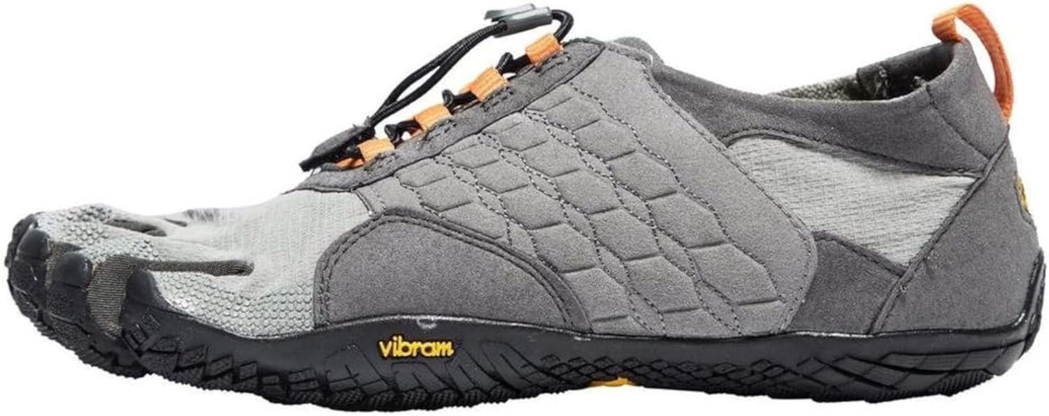 Мужские кроссовки Vibram FiveFingers Trek Ascent | Босоногое универсальное обувь для походов и легких троп, серый/черный/оранжевый
Мужские кроссовки Vibram FiveFingers Trek Ascent | Босоногое универсальное обувь для походов и легких троп, серый/черный/оранжевый