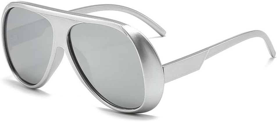 Модные большие мужские солнцезащитные очки в стиле ретро с градиентным зеркальным покрытием и защитой от УФ-излучения UV400, женские солнцезащитные очки HVTVTLA, Silver Silver Mirror
Модные большие мужские солнцезащитные очки в стиле ретро с градиентным зеркальным покрытием и защитой от УФ-излучения UV400, женские солнцезащитные очки HVTVTLA, Silver Silver Mirror