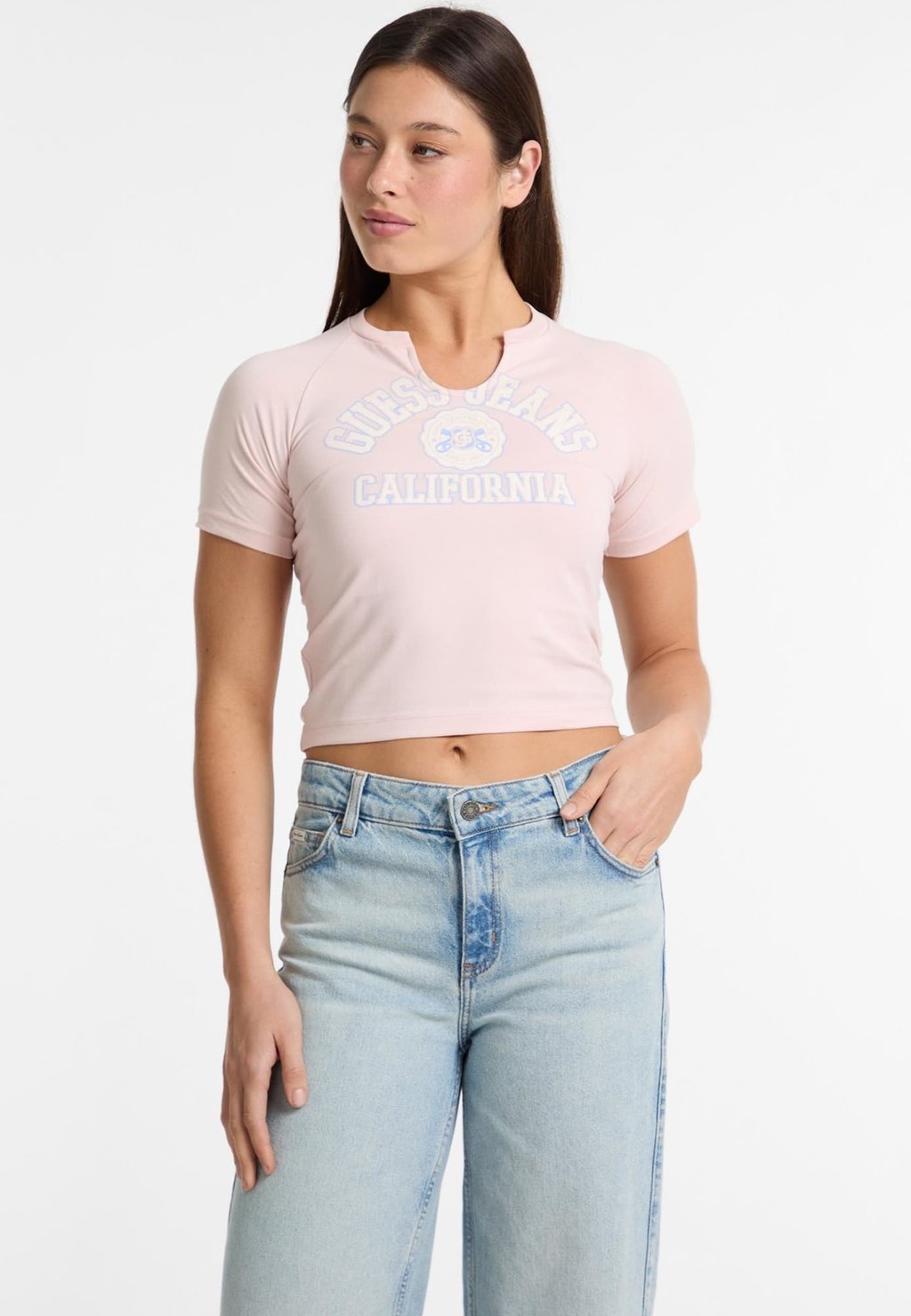 Рубашка с принтом Guess Jeans, розовый
Рубашка с принтом Guess Jeans, розовый