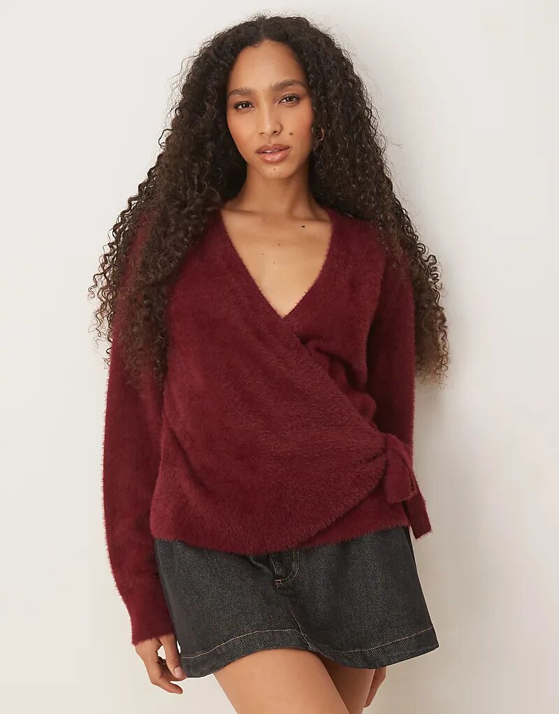 Вязаный кардиган с запахом ресниц ASOS DESIGN сливового цвета
Вязаный кардиган с запахом ресниц ASOS DESIGN сливового цвета