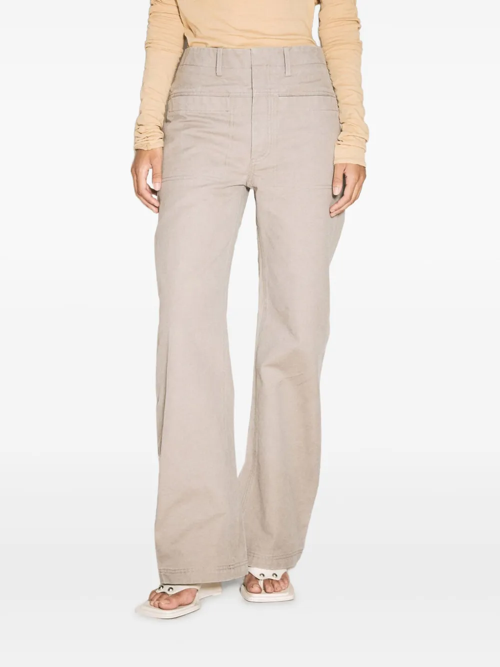 Расклешенные брюки из хлопка ENTIRE STUDIOS, нейтральный
Расклешенные брюки из хлопка ENTIRE STUDIOS, нейтральный