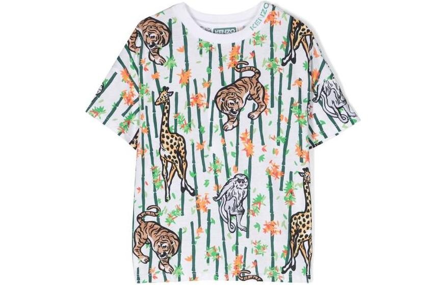 Детская футболка Kenzo с принтом животных, мультиколор
Детская футболка Kenzo с принтом животных, мультиколор