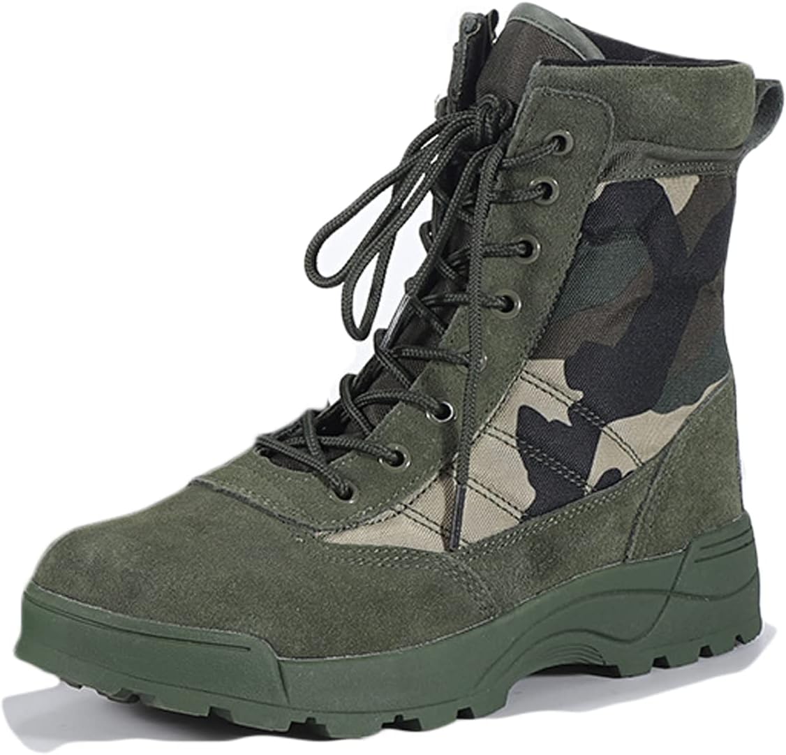 Мужские тактические ботинки HARGLESMAN с боковой молнией, кожаные мотоботинки, боевые ботинки, зеленый
Мужские тактические ботинки HARGLESMAN с боковой молнией, кожаные мотоботинки, боевые ботинки, зеленый