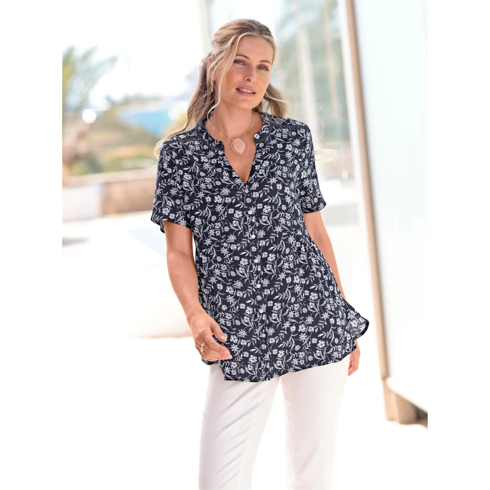 Блузка с принтом Inspirations Inspirationen, синий
Блузка с принтом Inspirations Inspirationen, синий