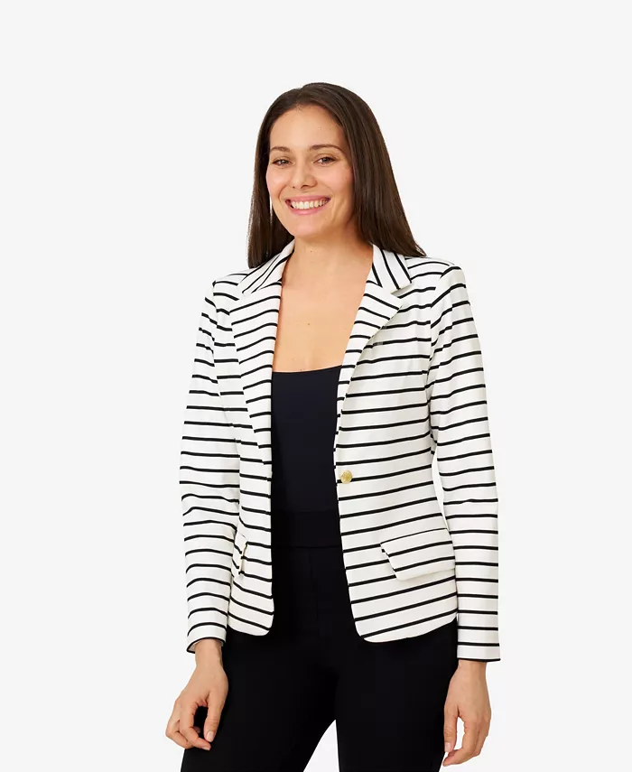 Женская полосатая эластичная трикотажная куртка Cable & Gauge, мультиколор
Женская полосатая эластичная трикотажная куртка Cable & Gauge, мультиколор