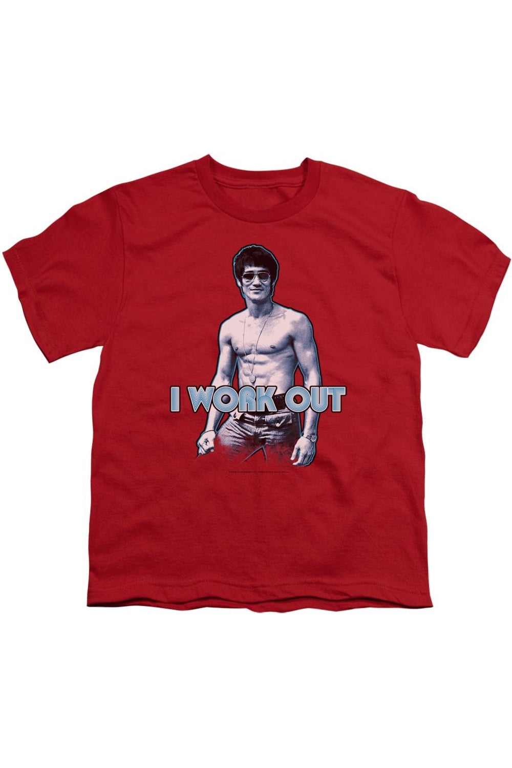Футболка с коротким рукавом Bruce Lee Lee Works Out для детей Gildan, красный 
Футболка с коротким рукавом Bruce Lee Lee Works Out для детей Gildan, красный