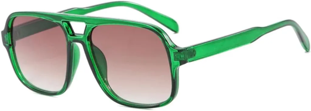 Модные винтажные солнцезащитные очки с двойной перемычкой для женщин, большие очки для вождения, унисекс, защита от УФ-излучения UV400 VVTWSSW, Green Gray
Модные винтажные солнцезащитные очки с двойной перемычкой для женщин, большие очки для вождения, унисекс, защита от УФ-излучения UV400 VVTWSSW, Green Gray