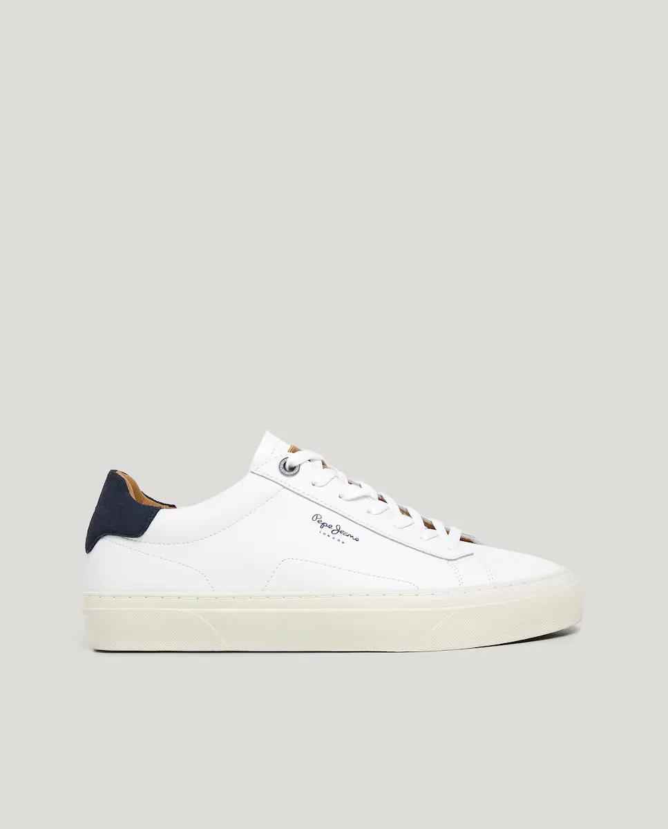 Мужские кожаные кроссовки с замшевыми деталями Pepe Jeans, белый
Мужские кожаные кроссовки с замшевыми деталями Pepe Jeans, белый