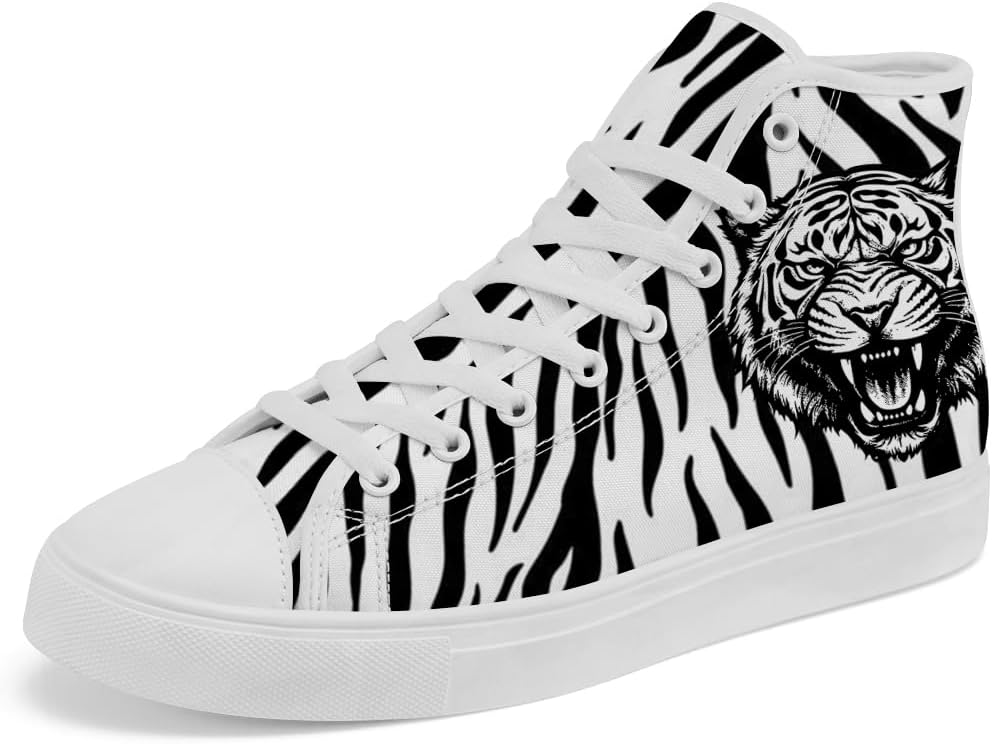 Кеды на высокой подошве с тигровым принтом Кроссовки с тигровыми полосами на высокой подошве Шнуровка Повседневная обувь для женщин и мужчин Chebing, черный
Кеды на высокой подошве с тигровым принтом Кроссовки с тигровыми полосами на высокой подошве Шнуровка Повседневная обувь для женщин и мужчин Chebing, черный