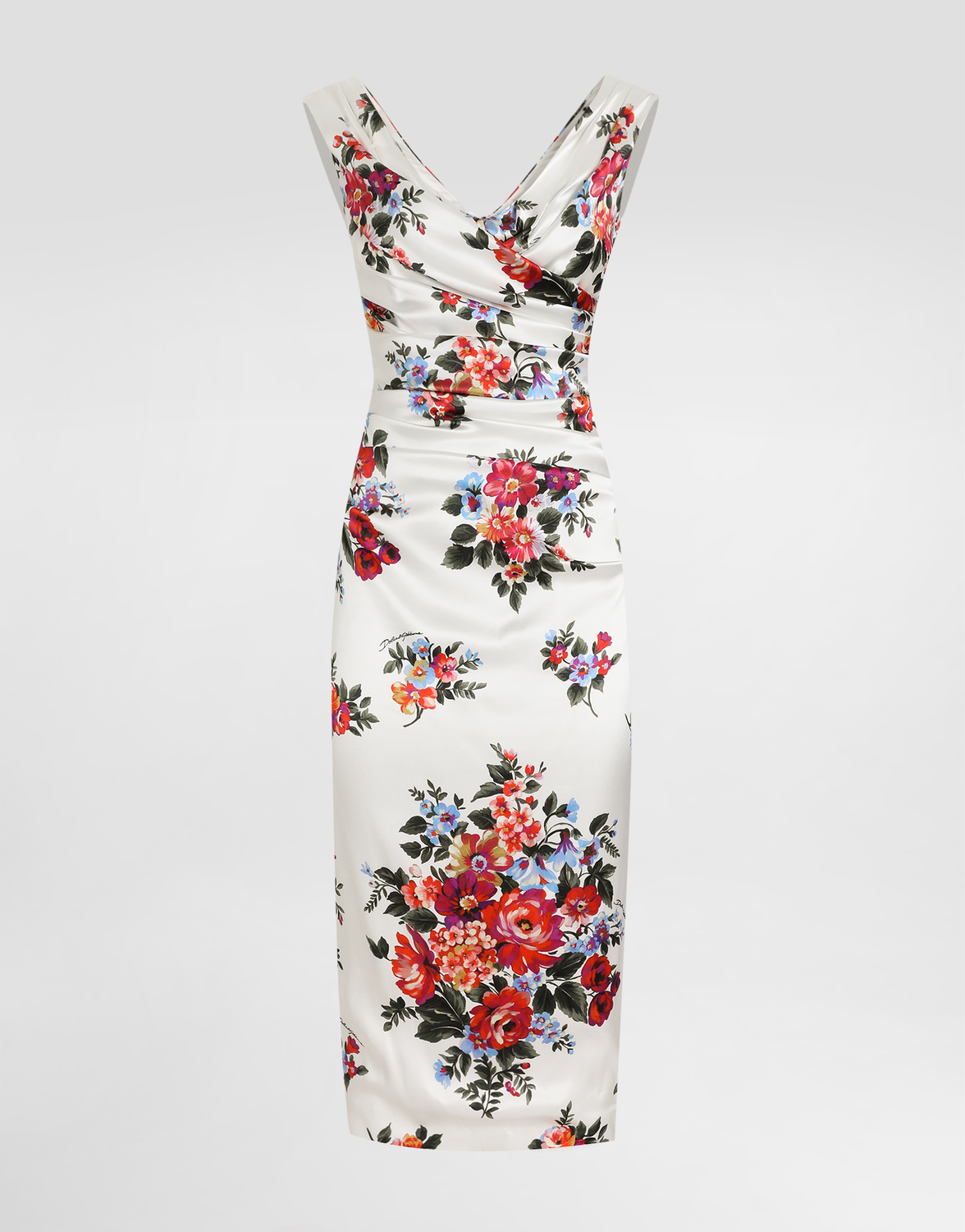 Атласное платье с принтом "букет цветов" DOLCE & GABBANA, мультиколор
Атласное платье с принтом "букет цветов" DOLCE & GABBANA, мультиколор